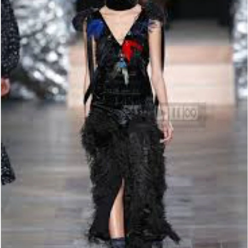 Sonia Rykiel Runway Black Evening Dress gown 34 - Picture 1 of 12